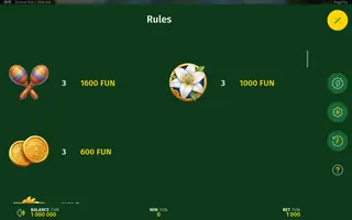Fortune Rico – Paytable
