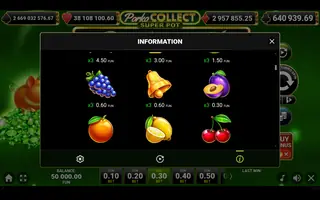 Porko Collect Super Pot – Paytable
