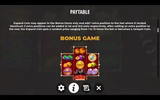 Spooky Coin: Hold The Spin – Paytable