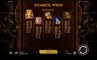 Shah Mat – Paytable