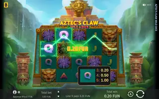 Aztec’s Claw Wild Dice – Winning spin