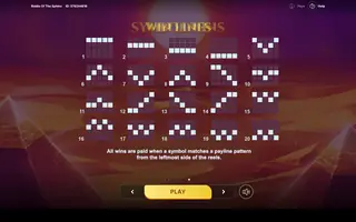 Riddle of the Sphinx – Paytable