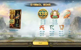 Dragon’s Luck Deluxe – Paytable