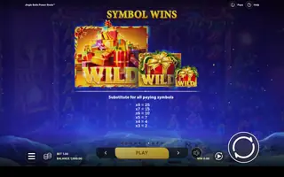Jingle Bells Power Reels – Paytable