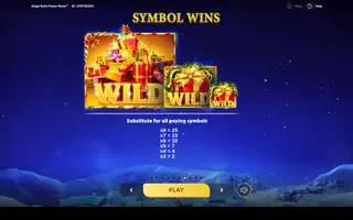 Jingle Bells Power Reels – Paytable