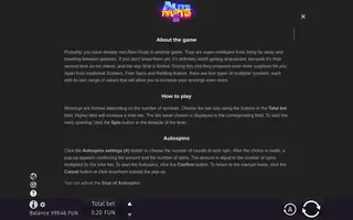 Alien Fruits 2 – Game rules