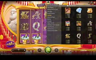 Piggy Riches 3: Hog Heaven – Paytable