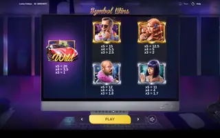 Lucky Fridays – Paytable