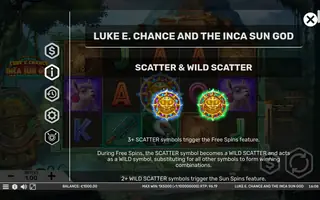 Luke E. Chance and the Inca Sun God – Game rules