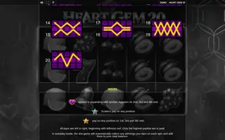 Heart Gem 20 – Game rules