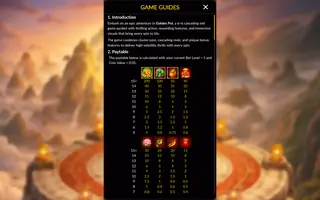 Golden Pot – Paytable