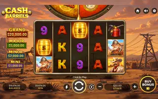 Cash Barrels – Winning spin