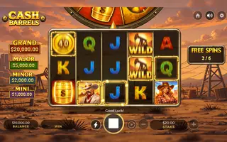 Cash Barrels – Free spins
