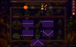 Muertos Fiesta – Paytable