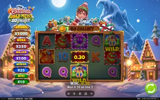 Christmas Gold Heist – Winning spin