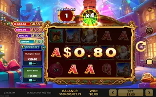 St. Nick’s Pop and Win – Winning spin