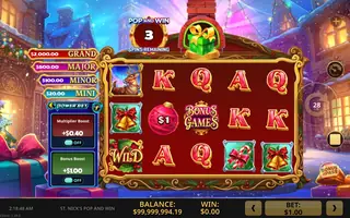 St. Nick’s Pop and Win – Bonus round