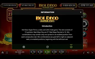 Hot Deco Super Pot – Game rules
