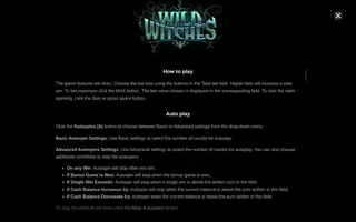 Wild Witches – Game rules