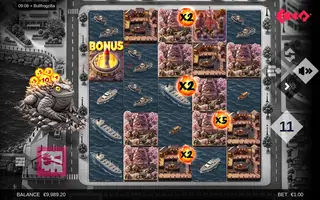 Bullfrogzilla – Feature in play