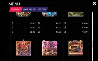 Bullfrogzilla – Paytable