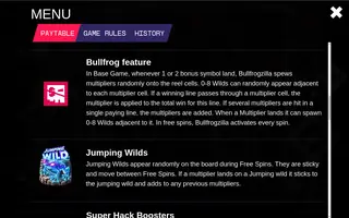 Bullfrogzilla – Game rules