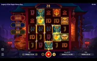 Legacy of the Sages Bonus Buy – Winning spin