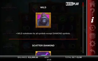 Gorilla Jewels Charge Up – Game rules
