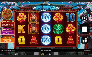 Sky Dragon – Feature in play
