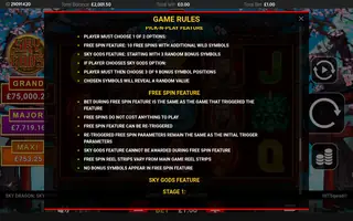Sky Dragon – Game rules