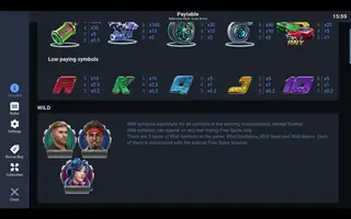 Adrenaline Rush Super Boost – Paytable