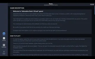 Adrenaline Rush XCrash – Game rules