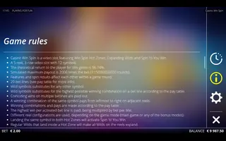 Casino Win Spin – Game rules