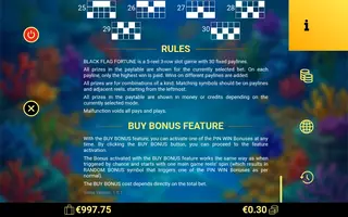 Black Flag Fortune – Game rules