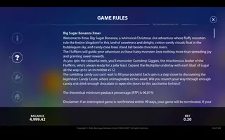 Big Sugar Bonanza Xmas – Game rules
