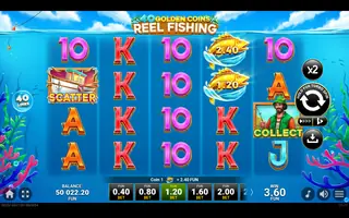 40 Golden Coins: Reel Fishing – Winning spin
