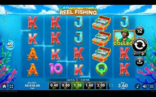40 Golden Coins: Reel Fishing – Winning spin