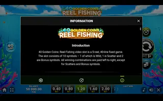 40 Golden Coins: Reel Fishing – Game rules