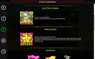 Sticky Star Fruits – Game rules