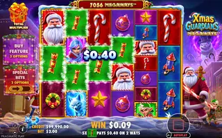 Xmas Guardians Megaways – Winning spin