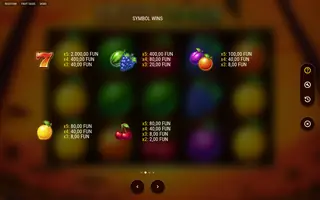 Fruit Oasis – Paytable