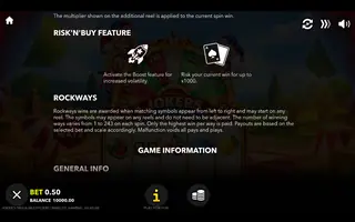 Joker’s Mega Multipliers – Game rules