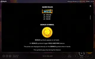 Athena’s Riches – Game rules