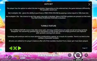 Sweet Bonanza – Game rules