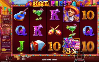 Hot Fiesta – Feature in play