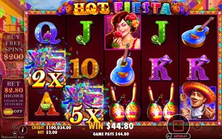 Hot Fiesta – Feature in play