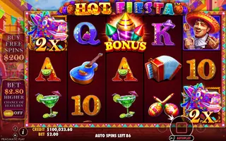 Hot Fiesta – Feature in play