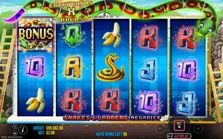 Snakes and Ladders Megadice – Feature in play