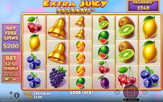 Extra Juicy Megaways – Base game