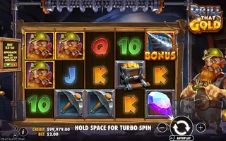 Drill That Gold – Feature in play